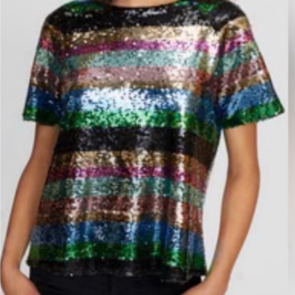 Sanctuary Saturday Night Festival Sequin Top Swifty-Core/Vegas - Small - EUC - Picture 1 of 7